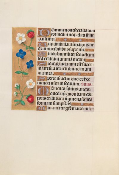 İspanya Kraliçesi Katolik Kraliçe Isabella'nın Saatleri: Fol. 156v, c. 1500. by Master of the First Prayerbook of Maximillian