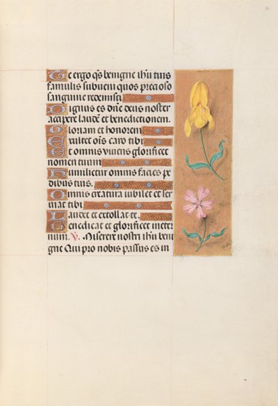 İspanya Kraliçesi Katolik Kraliçe Isabella'nın Saatleri: Fol. 56r, c. 1500. by Master of the First Prayerbook of Maximillian