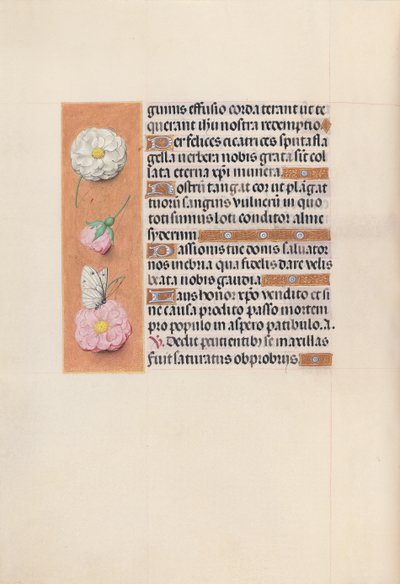 İspanya Kraliçesi Katolik Kraliçe Isabella'nın Saatleri: Fol. 58v, c. 1500. by Master of the First Prayerbook of Maximillian