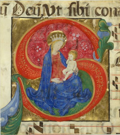 15. yüzyılın ortalarında bir Antiphonary