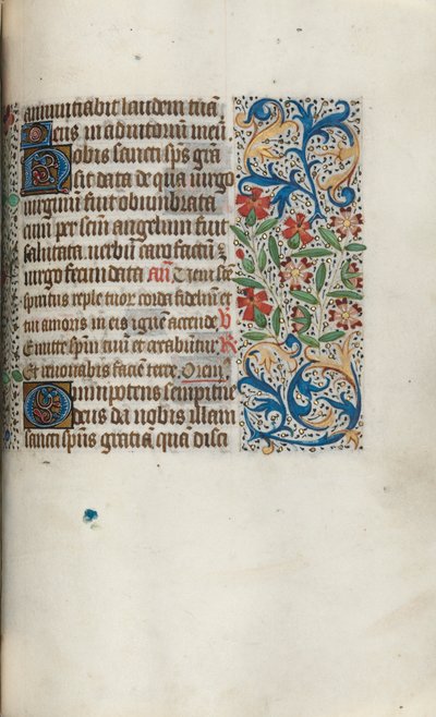 Rouen Kullanım Saatleri Kitabı: fol. 100r, c. 1470. by Master of the Geneva Latini