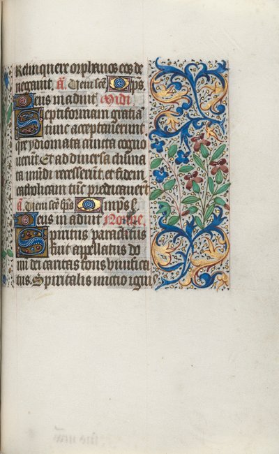 Rouen Kullanım Saatleri Kitabı: fol. 101r, c. 1470. by Master of the Geneva Latini