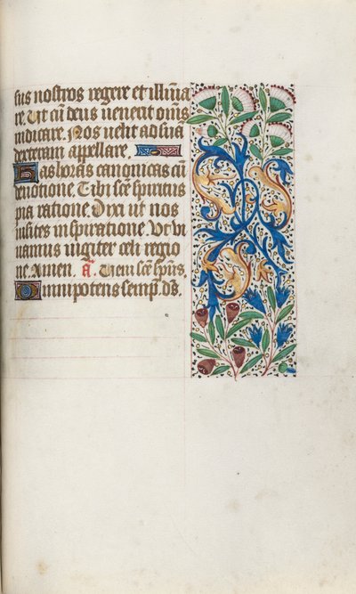 Rouen Kullanım Saatleri Kitabı: fol. 102r, c. 1470. by Master of the Geneva Latini