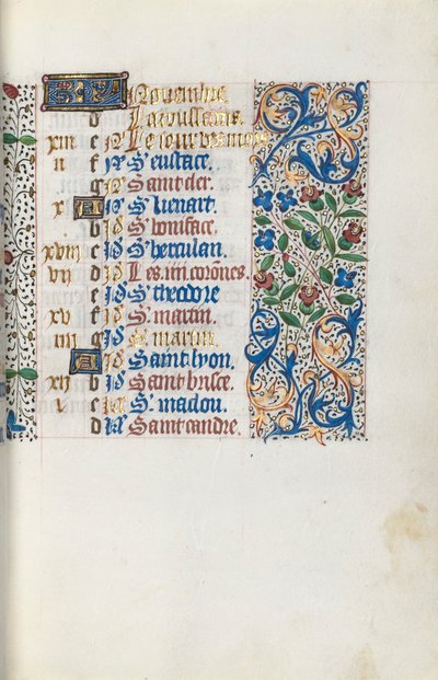 Rouen Kullanım Saatleri Kitabı: fol. 111r, c. 1470. by Master of the Geneva Latini