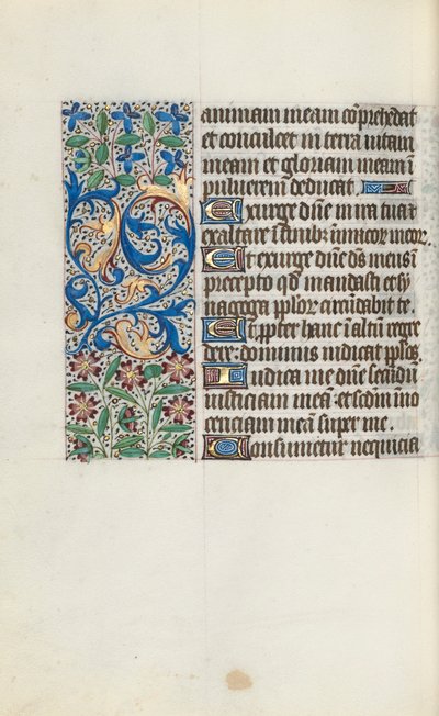 Rouen Kullanım Saatleri Kitabı: fol. 113v, c. 1470. by Master of the Geneva Latini