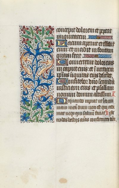 Rouen Kullanım Saatleri Kitabı: fol. 114v, c. 1470. by Master of the Geneva Latini