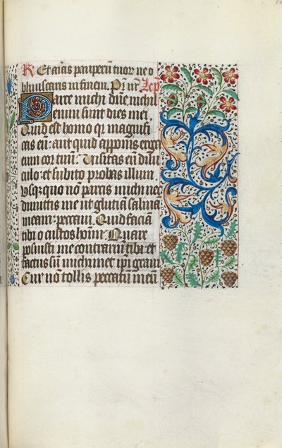 Rouen Kullanım Saatleri Kitabı: fol. 115r, c. 1470. by Master of the Geneva Latini