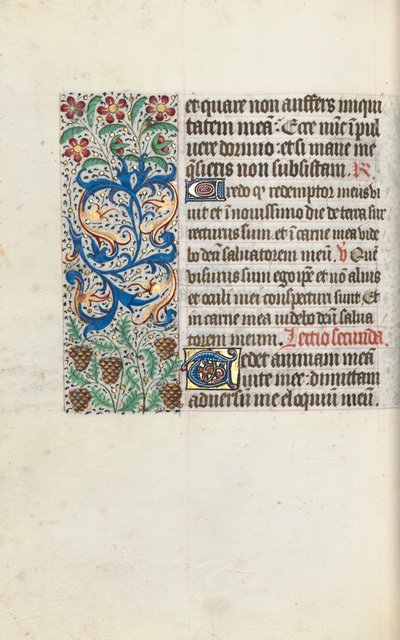 Rouen Kullanım Saatleri Kitabı: fol. 115v, c. 1470. by Master of the Geneva Latini