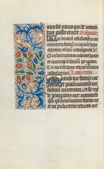 Rouen Kullanım Saatleri Kitabı: fol. 116v, c. 1470. by Master of the Geneva Latini