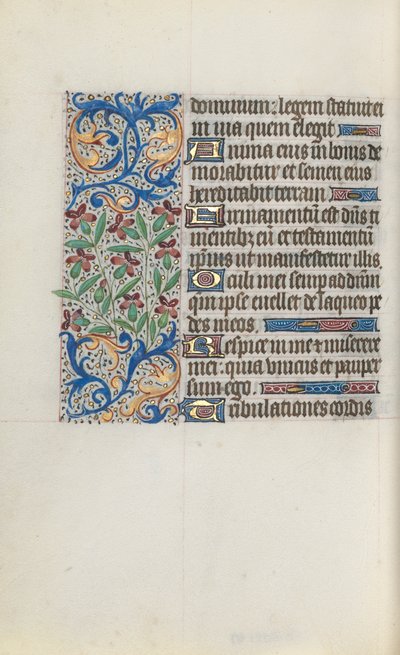 Rouen Kullanım Saatleri Kitabı: fol. 119v, c. 1470. by Master of the Geneva Latini