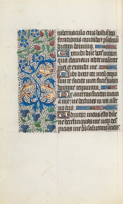 Rouen Kullanım Saatleri Kitabı: fol. 121v, c. 1470. by Master of the Geneva Latini