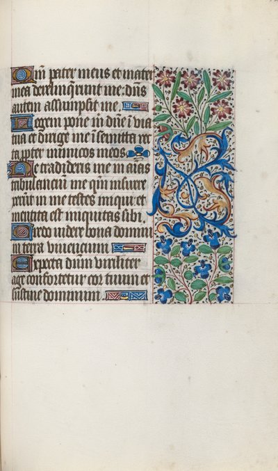Rouen Kullanım Saatleri Kitabı: fol. 122r, c. 1470. by Master of the Geneva Latini