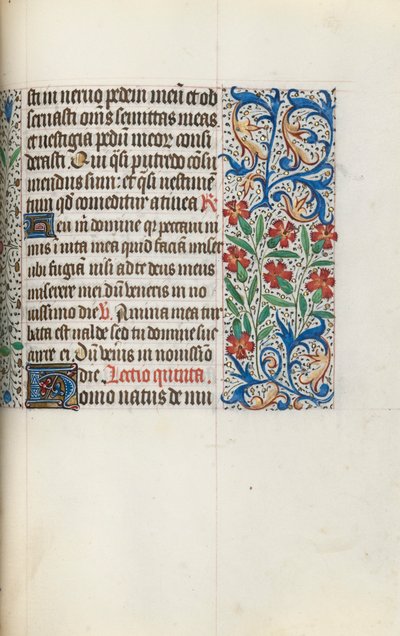 Rouen Kullanım Saatleri Kitabı: fol. 123r, c. 1470. by Master of the Geneva Latini