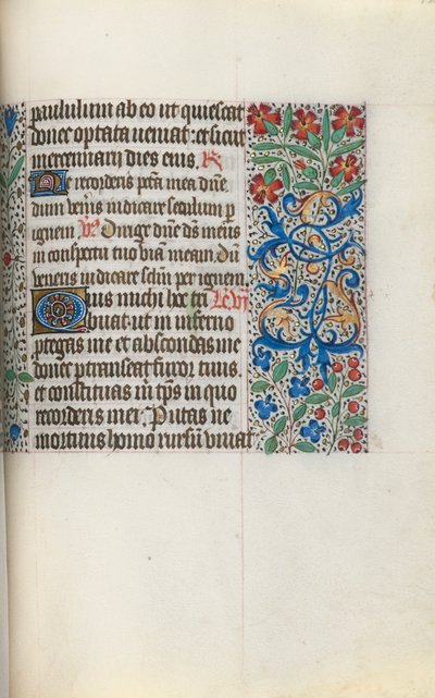 Rouen Kullanım Saatleri Kitabı: fol. 124r, c. 1470. by Master of the Geneva Latini