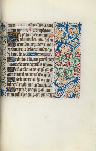 Rouen Kullanım Saatleri Kitabı: fol. 125r, c. 1470. by Master of the Geneva Latini