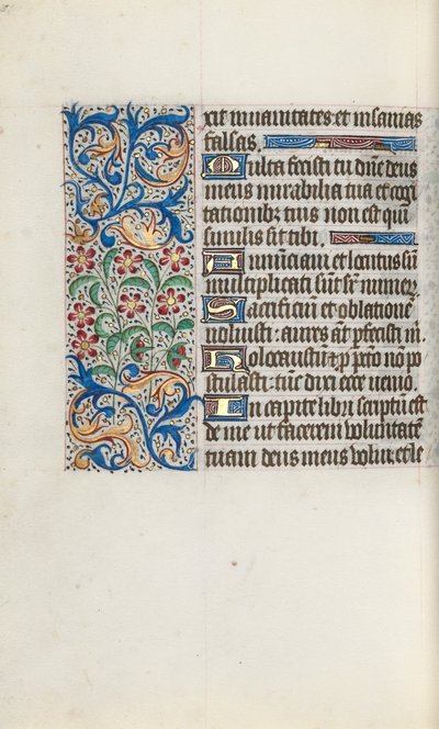 Rouen Kullanım Saatleri Kitabı: fol. 125v, c. 1470. by Master of the Geneva Latini