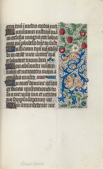 Rouen Kullanım Saatleri Kitabı: fol. 126r, c. 1470. by Master of the Geneva Latini