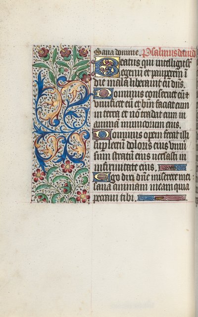 Rouen Kullanım Saatleri Kitabı: fol. 127v, c. 1470. by Master of the Geneva Latini