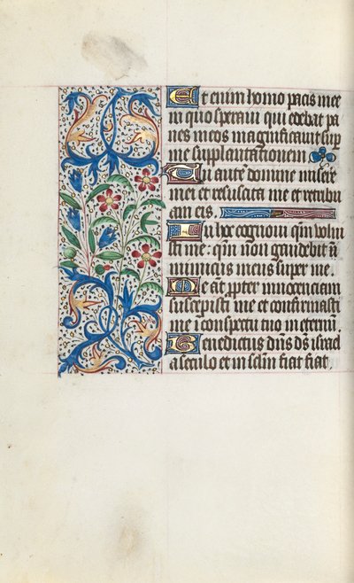 Rouen Kullanım Saatleri Kitabı: fol. 128v, c. 1470. by Master of the Geneva Latini
