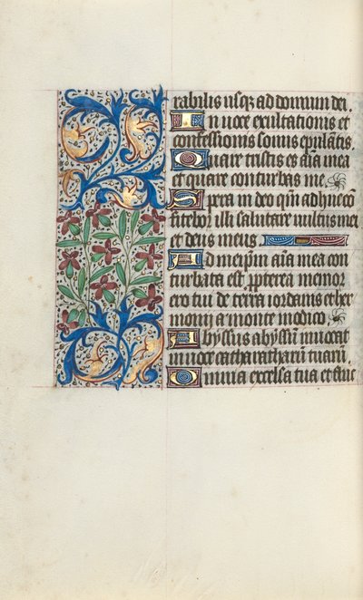 Rouen Kullanım Saatleri Kitabı: fol. 129v, c. 1470. by Master of the Geneva Latini
