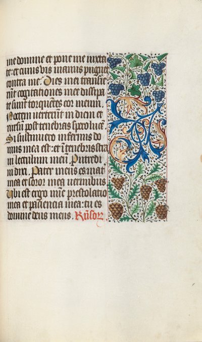 Rouen Kullanım Saatleri Kitabı: fol. 131r, c. 1470. by Master of the Geneva Latini