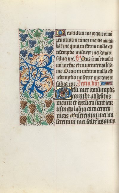 Rouen Kullanım Saatleri Kitabı: fol. 131v, c. 1470. by Master of the Geneva Latini