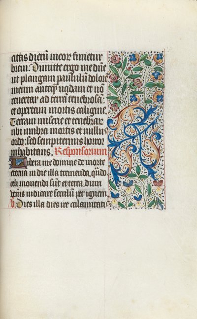 Rouen Kullanım Saatleri Kitabı: fol. 133r, c. 1470. by Master of the Geneva Latini