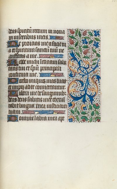 Rouen Kullanım Saatleri Kitabı: fol. 135r, c. 1470. by Master of the Geneva Latini