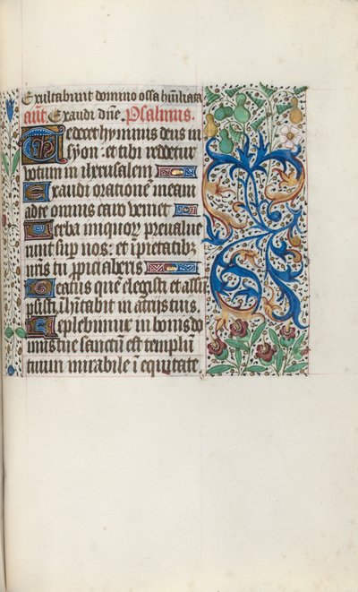Rouen Kullanım Saatleri Kitabı: fol. 136r, c. 1470. by Master of the Geneva Latini