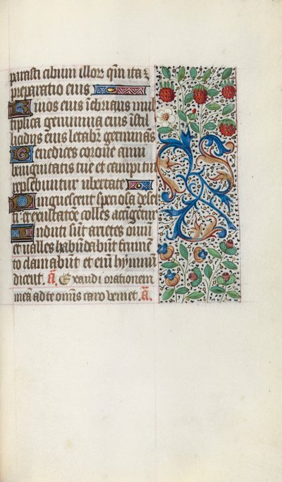 Rouen Kullanım Saatleri Kitabı: fol. 137r, c. 1470. by Master of the Geneva Latini