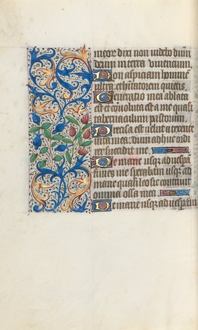 Rouen Kullanım Saatleri Kitabı: fol. 139v, c. 1470. by Master of the Geneva Latini