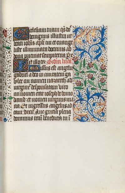 Rouen Kullanım Saatleri Kitabı: fol. 141r, c. 1470. by Master of the Geneva Latini
