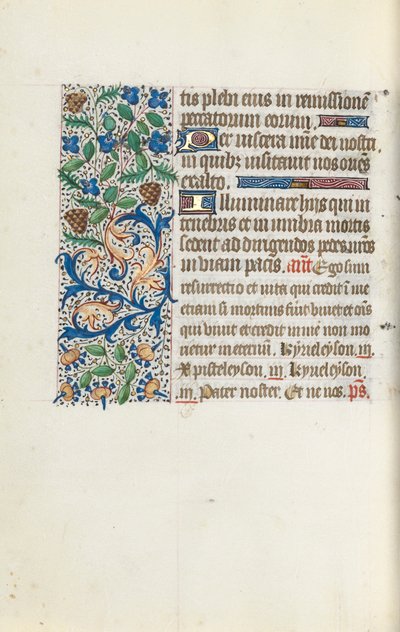 Rouen Kullanım Saatleri Kitabı: fol. 144v, c. 1470. by Master of the Geneva Latini