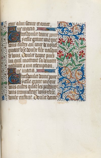 Rouen Kullanım Saatleri Kitabı: fol. 148r, c. 1470. by Master of the Geneva Latini