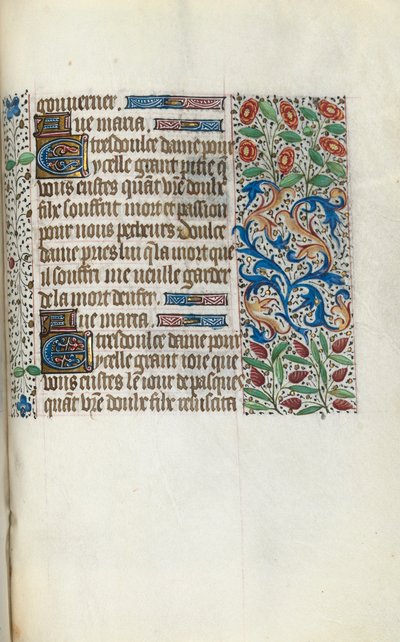 Rouen Kullanım Saatleri Kitabı: fol. 150r, c. 1470. by Master of the Geneva Latini
