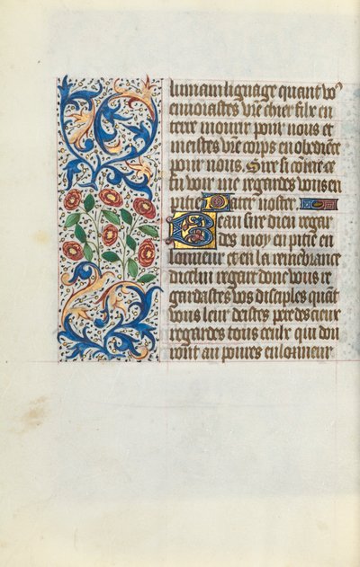 Rouen Kullanım Saatleri Kitabı: fol. 152v, c. 1470. by Master of the Geneva Latini
