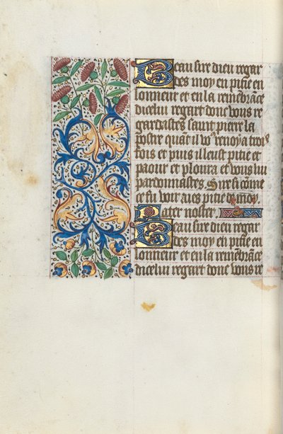 Rouen Kullanım Saatleri Kitabı: fol. 153v, c. 1470. by Master of the Geneva Latini