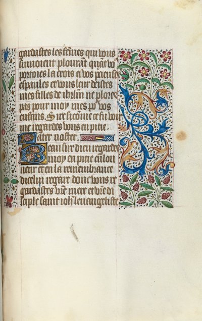 Rouen Kullanım Saatleri Kitabı: fol. 154a, c. 1470. by Master of the Geneva Latini