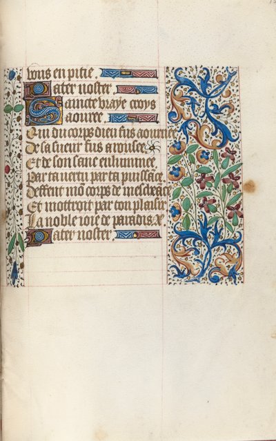 Rouen Kullanım Saatleri Kitabı: fol. 154r, c. 1470. by Master of the Geneva Latini