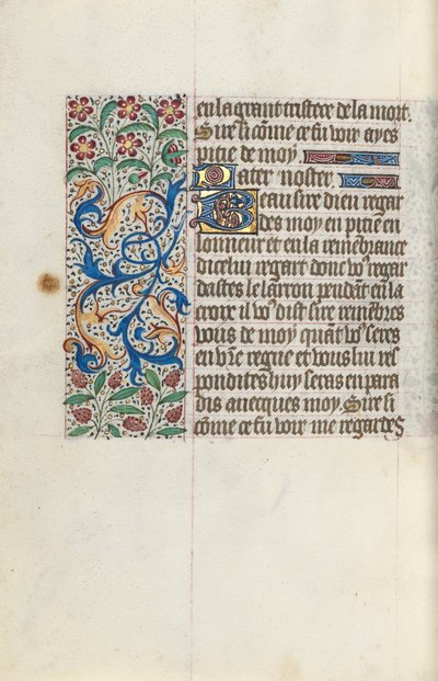 Rouen Kullanım Saatleri Kitabı: fol. 154v, c. 1470. by Master of the Geneva Latini