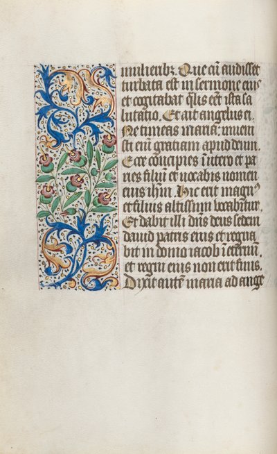 Rouen Kullanım Saatleri Kitabı: fol. 15v, c. 1470. by Master of the Geneva Latini