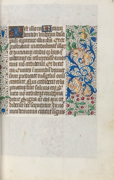 Rouen Kullanım Saatleri Kitabı: fol. 18r, c. 1470. by Master of the Geneva Latini