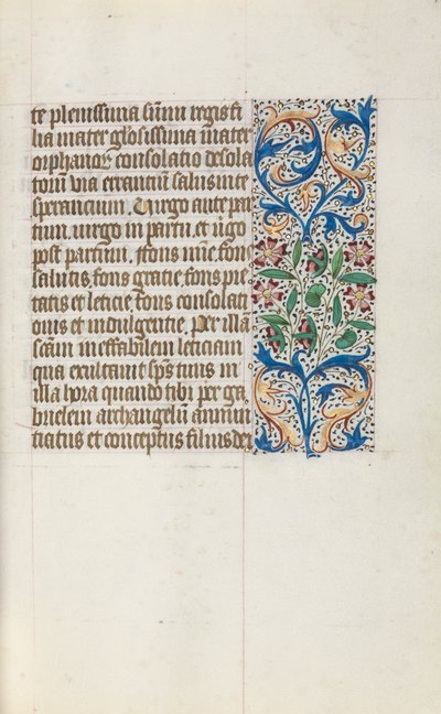Rouen Kullanım Saatleri Kitabı: fol. 19r, c. 1470. by Master of the Geneva Latini