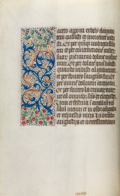 Rouen Kullanım Saatleri Kitabı: fol. 20v, c. 1470. by Master of the Geneva Latini