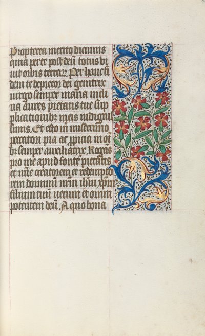 Rouen Kullanım Saatleri Kitabı: fol. 24r, c. 1470. by Master of the Geneva Latini