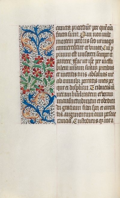 Rouen Kullanım Saatleri Kitabı: fol. 24v, c. 1470. by Master of the Geneva Latini