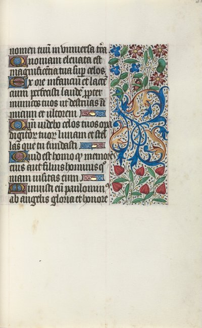 Rouen Kullanım Saatleri Kitabı: fol. 31r, c. 1470. by Master of the Geneva Latini