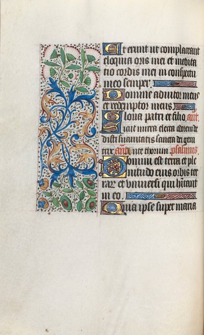Rouen Kullanım Saatleri Kitabı: fol. 33v, c. 1470. by Master of the Geneva Latini