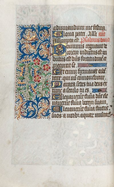 Rouen Kullanım Saatleri Kitabı: fol. 39b, c. 1470. by Master of the Geneva Latini