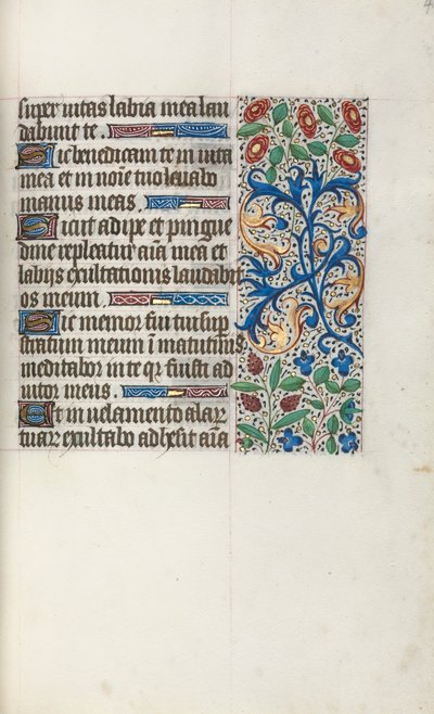 Rouen Kullanım Saatleri Kitabı: fol. 40r, c. 1470. by Master of the Geneva Latini